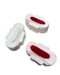 Sanitary Pad Bath Bomb Bloody Pad – 2 Pack Gift Set for Relaxing Baths