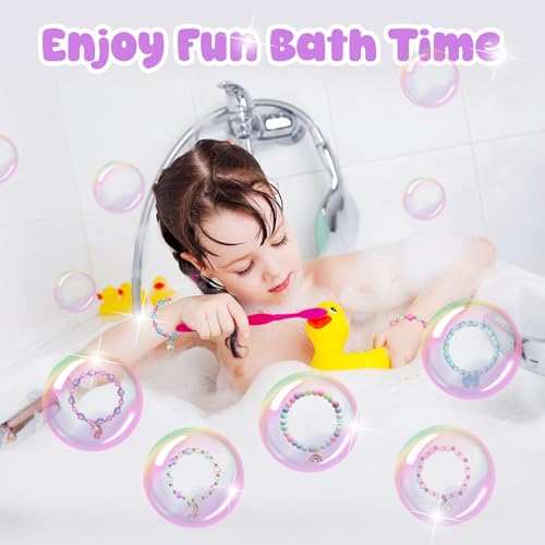 Santrela Kids Bath Bombs with Surprise Jewelry | Unicorn Gift Set