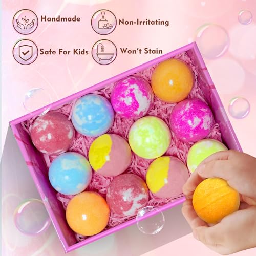 Santrela Kids Bath Bombs with Surprise Jewelry | Unicorn Gift Set