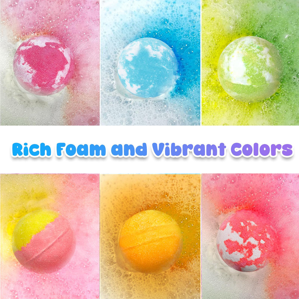 Santrela Kids Bath Bombs with Surprise Jewelry | Unicorn Gift Set