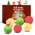Sanyi Christmas Bath Bombs for Kids with Surprise Toys Inside – 6 Pack Stocking Stuffers