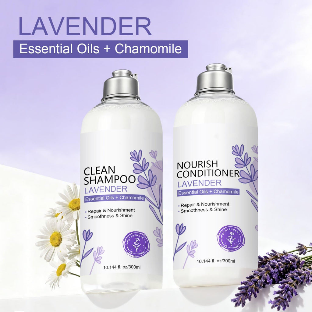 SANZHUAN Lavender Shampoo & Conditioner Set – Strengthen, Hydrate & Shine Hair