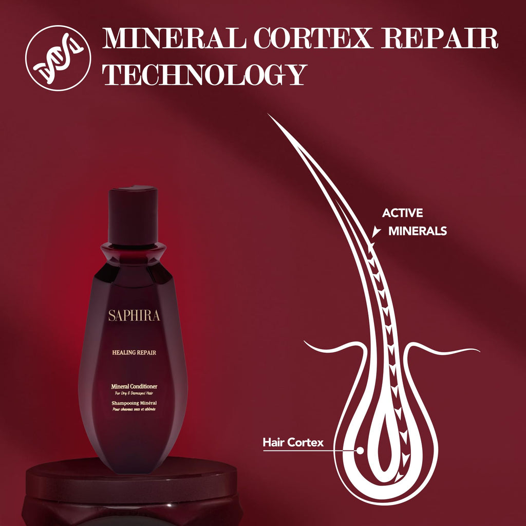 Saphira Healing Repair Conditioner 3oz / 90ml | Nourish, Detangle & Smooth Hair