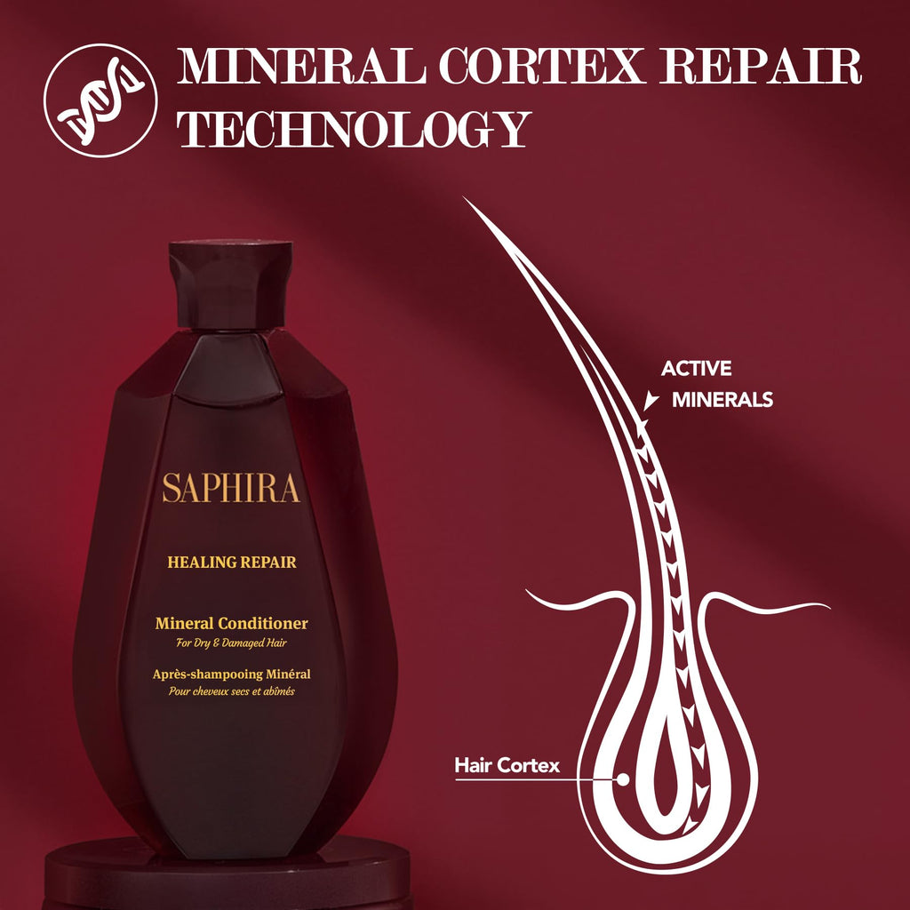 Saphira Healing Repair Conditioner 8.5oz / 250ml | Deep Conditioning & Repair for Hair