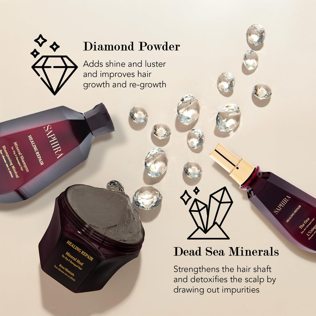 Saphira Healing Repair Kit | Shampoo, Mineral Mud & The One