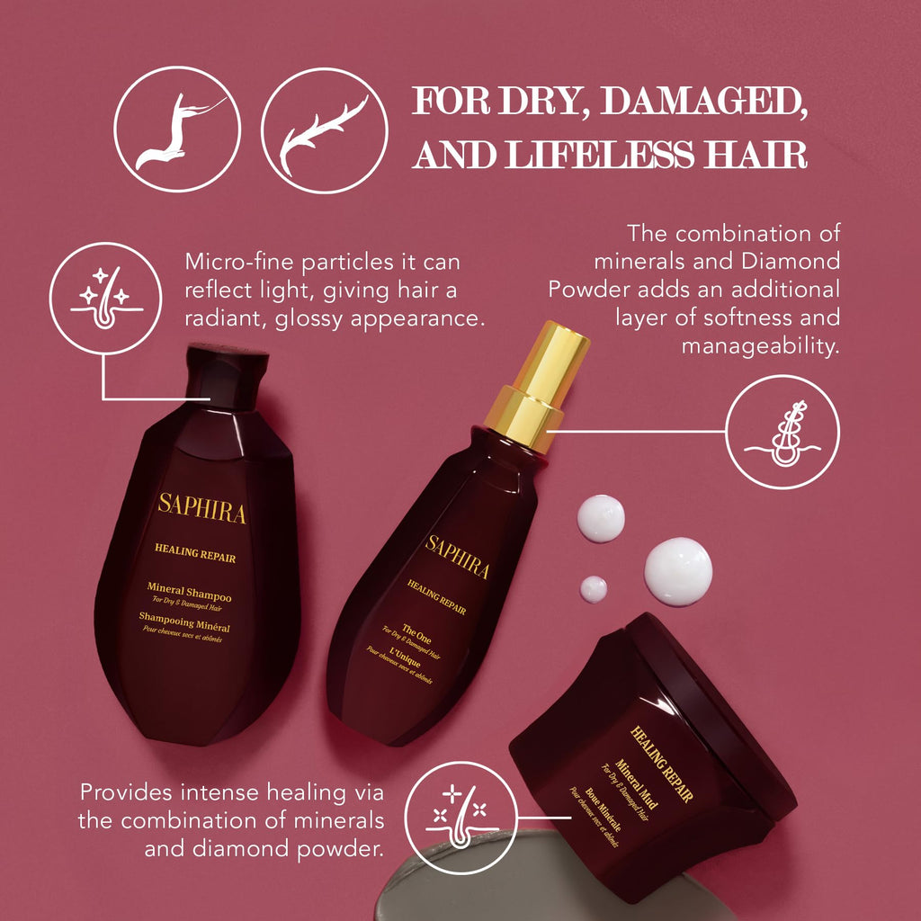Saphira Healing Repair Kit | Shampoo, Mineral Mud & The One