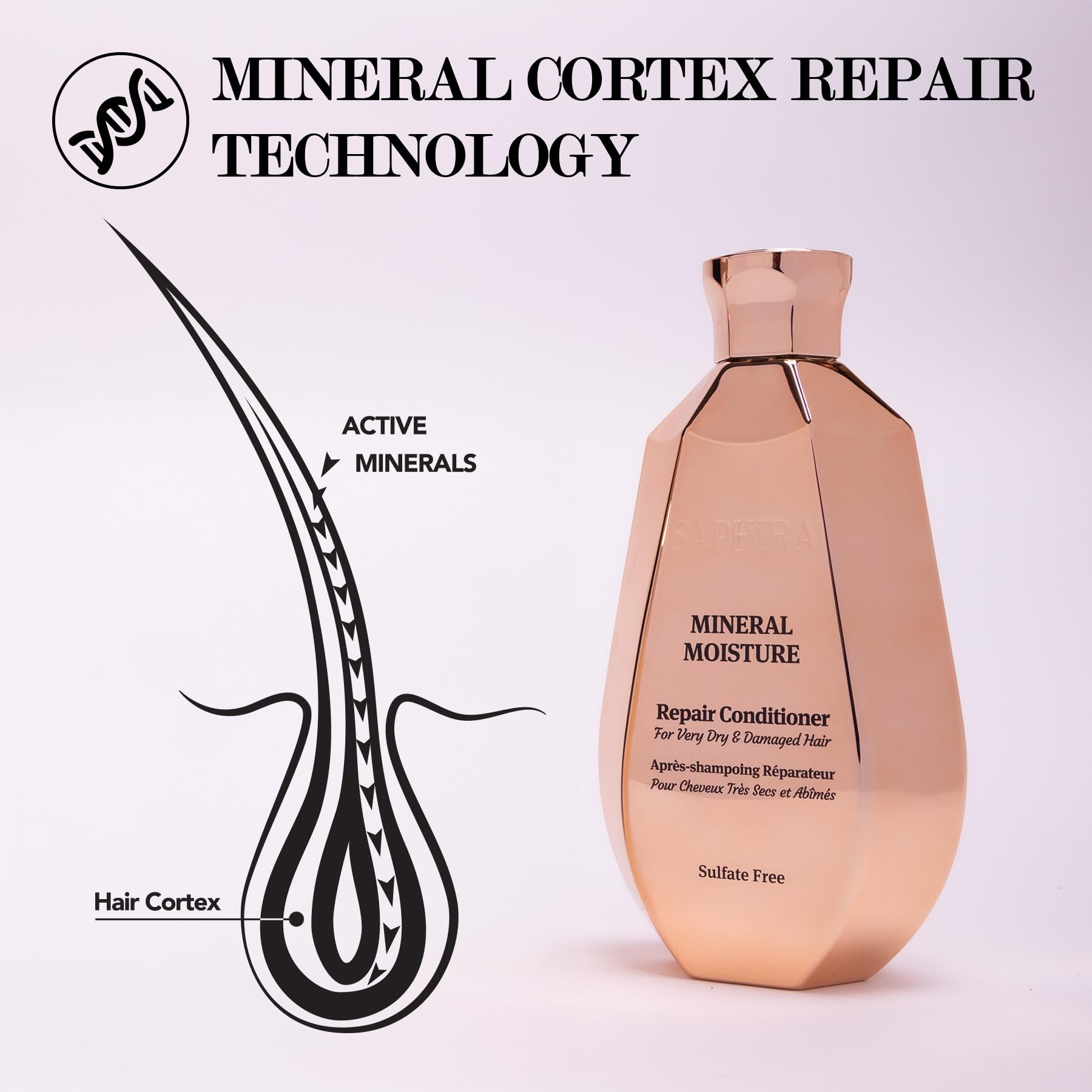Saphira Mineral Moisture Repair Conditiner | Hydrating Hair Care 250 ml