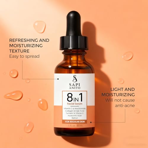 Sapi Anito 8-in-1 Facial Serum for Regular Skin | Vitamin C & Hyaluronic Acid