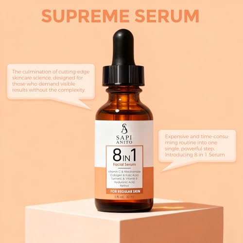 Sapi Anito 8-in-1 Facial Serum for Regular Skin | Vitamin C & Hyaluronic Acid