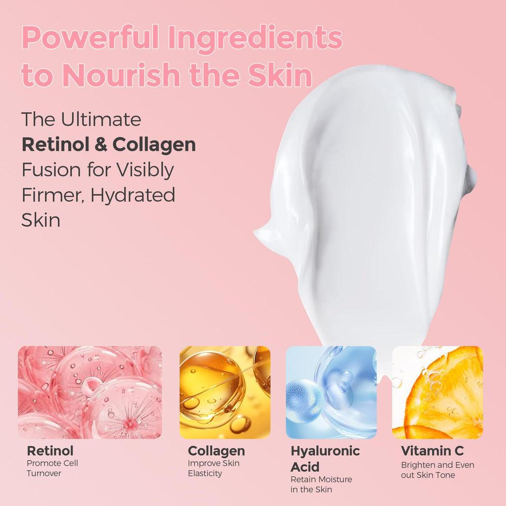 SA SAPI ANITO Retinol Face Cream – Night Moisturizer with Hyaluronic Acid, Niacinamide & Vitamin C