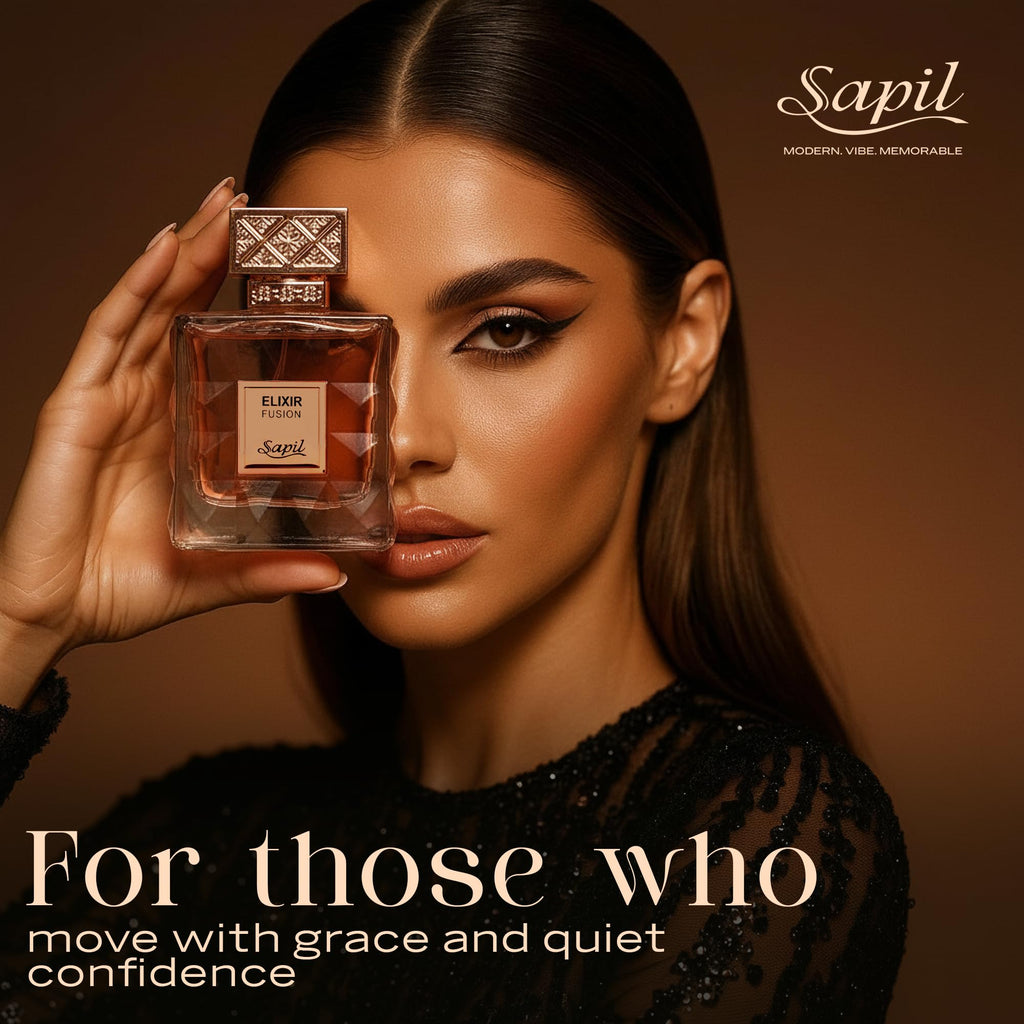 Sapil Elixir Fusion Unisex Eau De Parfum – Floral Fruity Blend with Biscuit, Vanilla & Cinnamon | 3.38 oz