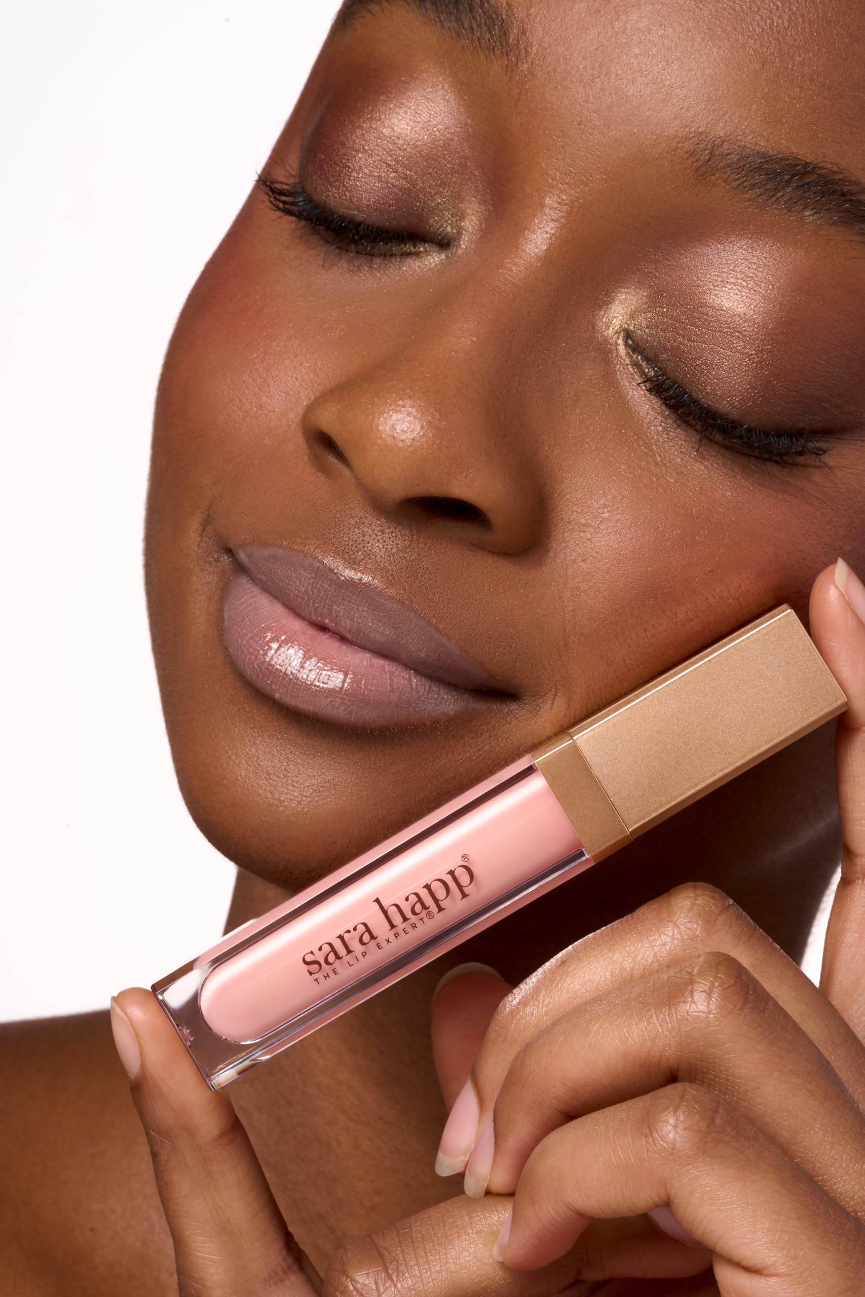 Sara Happ Ballet Slip Luxe Gloss – High-Impact Shine, Long-Lasting Hydration, Ballet Pink Lip Gloss 0.21 fl oz
