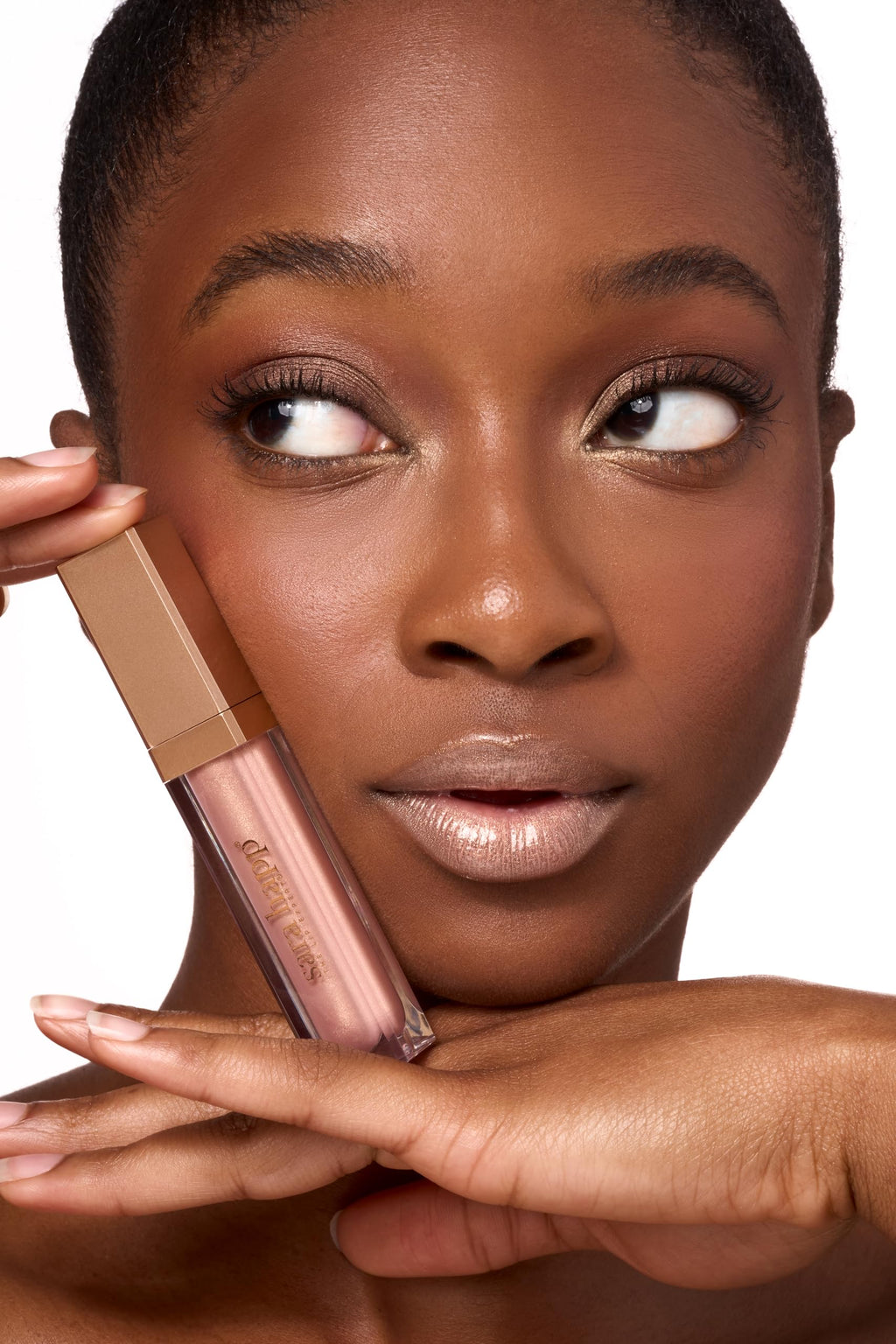 Sara Happ Rose Gold Slip Luxe Gloss – High-Impact Shine, All-Day Hydration, 0.21 fl oz