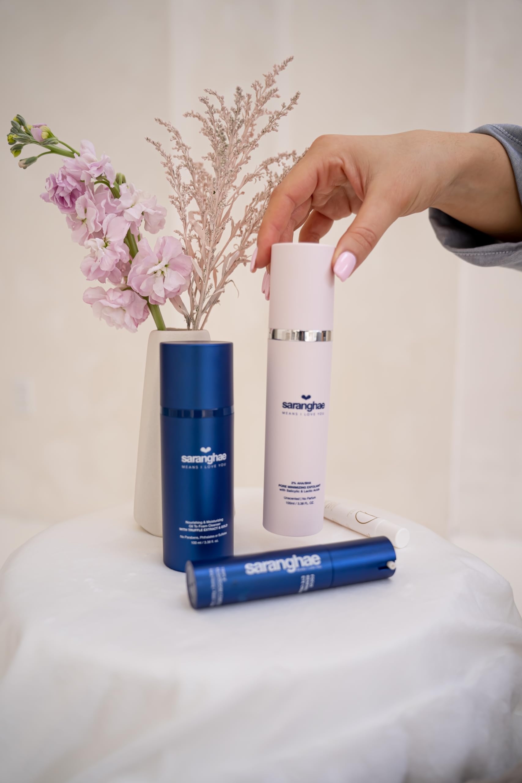 Saranghae Calm & Glow Snail Mucin Serum 96% — Hydrating Facial Essence for Dewy, Smooth Skin