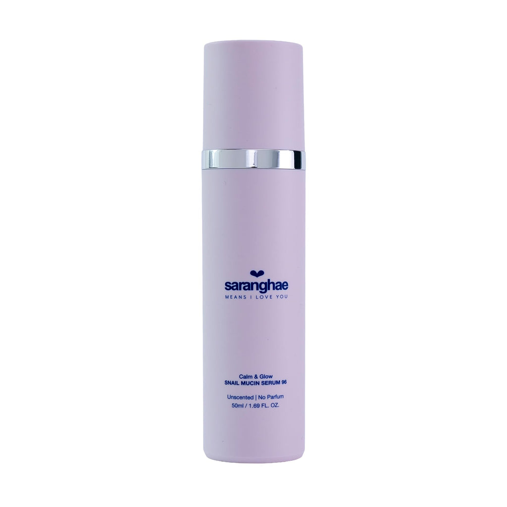 Saranghae Calm & Glow Snail Mucin Serum 96% — Hydrating Facial Essence for Dewy, Smooth Skin