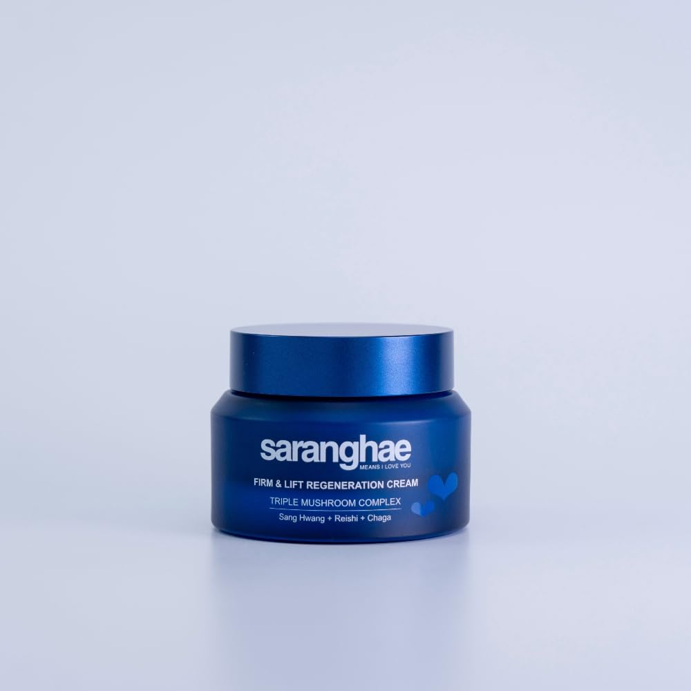 Saranghae Complete 5-Step Anti-Aging Skin Care Set with Triple Mushroom Complex: Reishi + Chaga + Sang Hwang