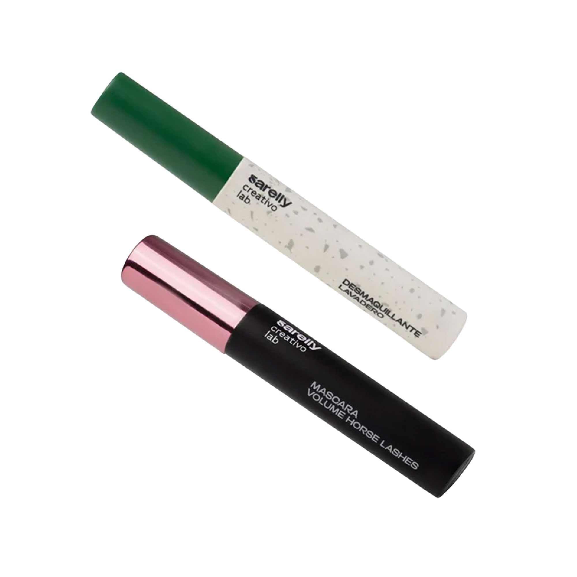 SARELLY Eye Kit: Volume Horse Lashes Mascara + Lavadero Eye Makeup Remover