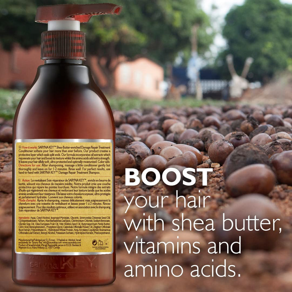 Saryna Key Hair Conditioner with Pure African Shea Butter – Moisturizing for Dry, Frizzy Hair (300ml)
