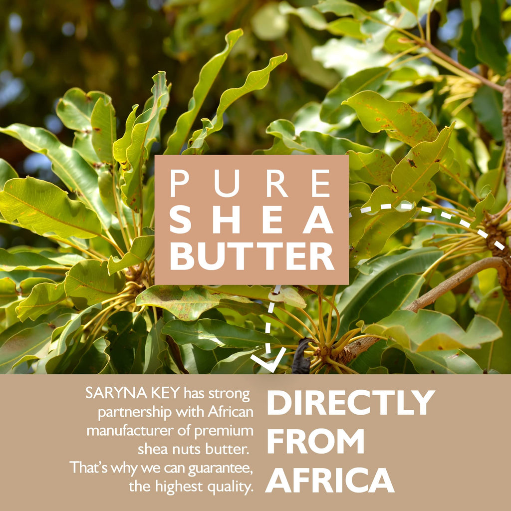 Saryna Key Light Treatment Butter Mask – Dry Hair Repair with Pure African Shea Butter, Keratin & Vitamins A, E, F (500ml)