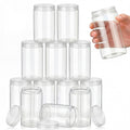 SATINIOR 12 Pack 32 oz Clear Plastic Jars with Lids – Refillable, Leakproof Containers