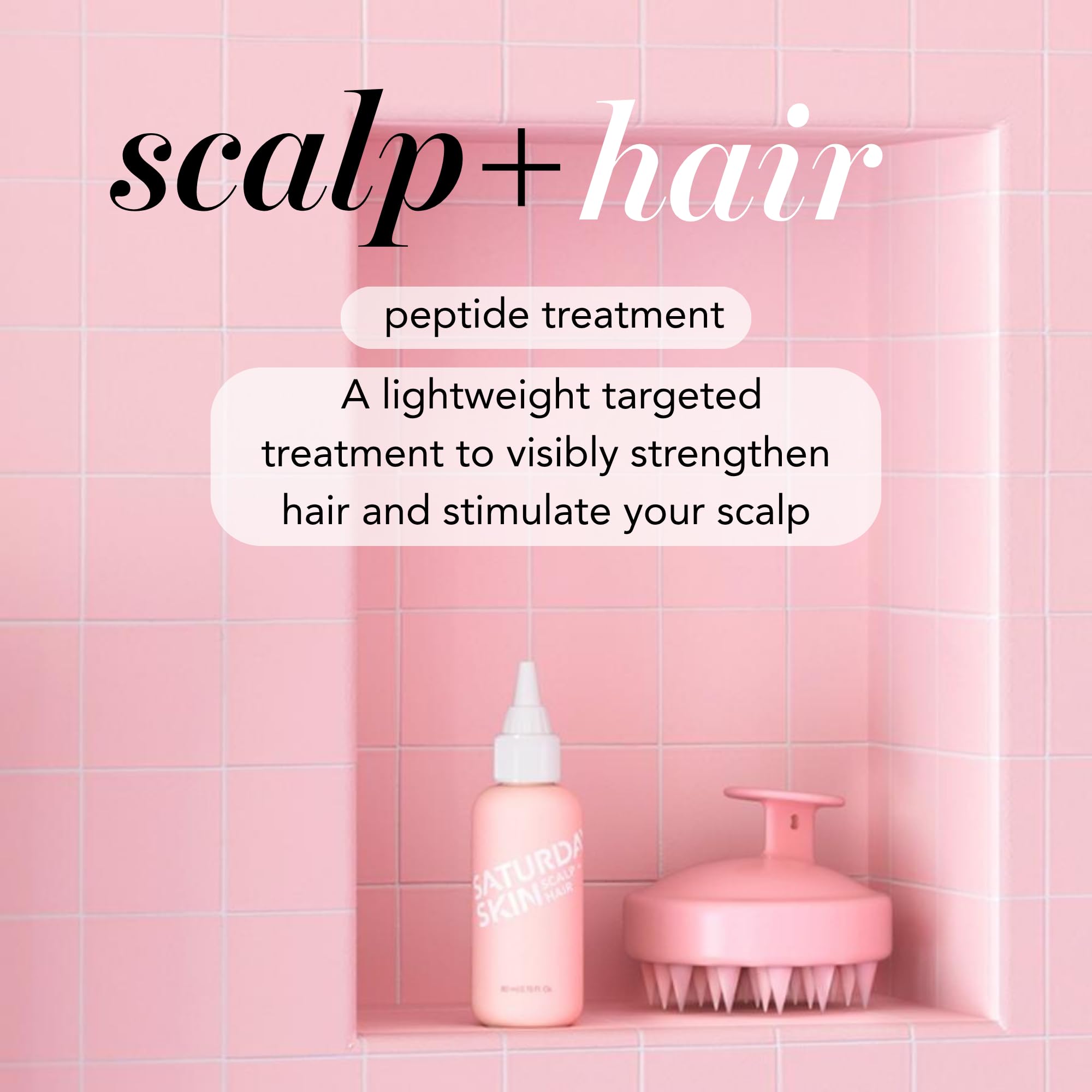 Saturday Skin Scalp + Hair Strengthening Peptide Overnight Serum – Nourish, Awaken, and Thicken Hair