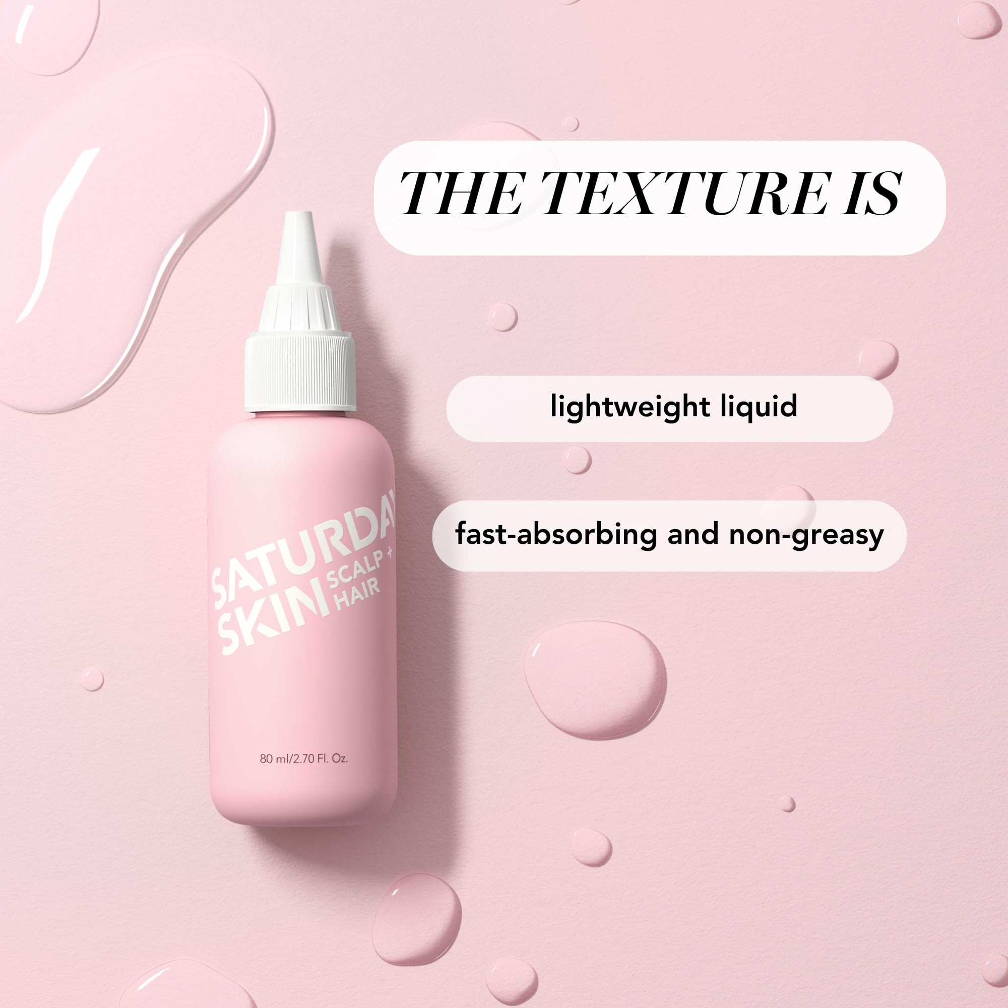 Saturday Skin Scalp + Hair Strengthening Peptide Overnight Serum – Nourish, Awaken, and Thicken Hair