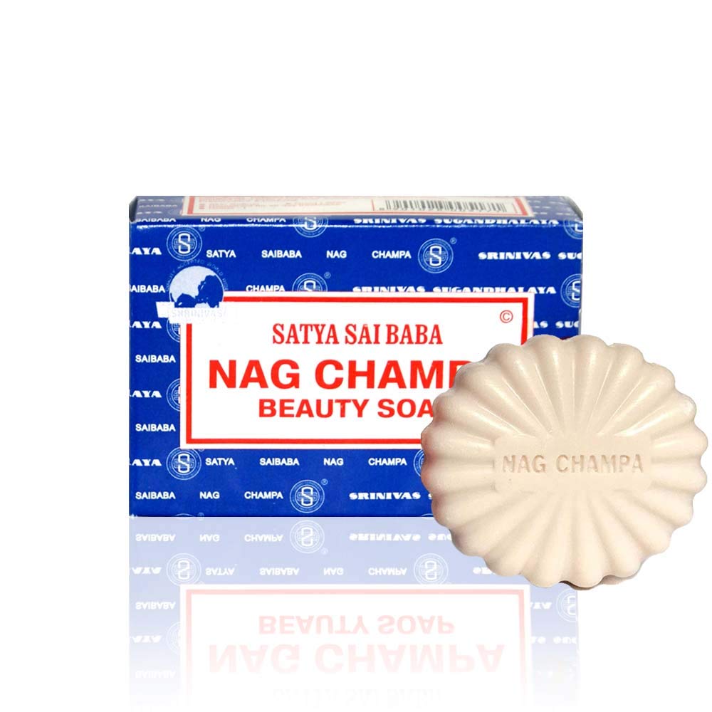 Satya Nag Champa Sai Baba Natural Soap – 4 Bars of 150 g (600 g Total)