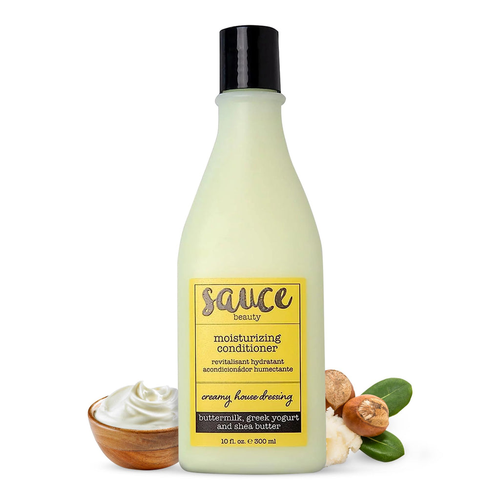 SAUCE BEAUTY Creamy House Dressing Conditioner for Curly Hair — Lightweight Hydration, Frizz Control & Detangler (10 Fl Oz)