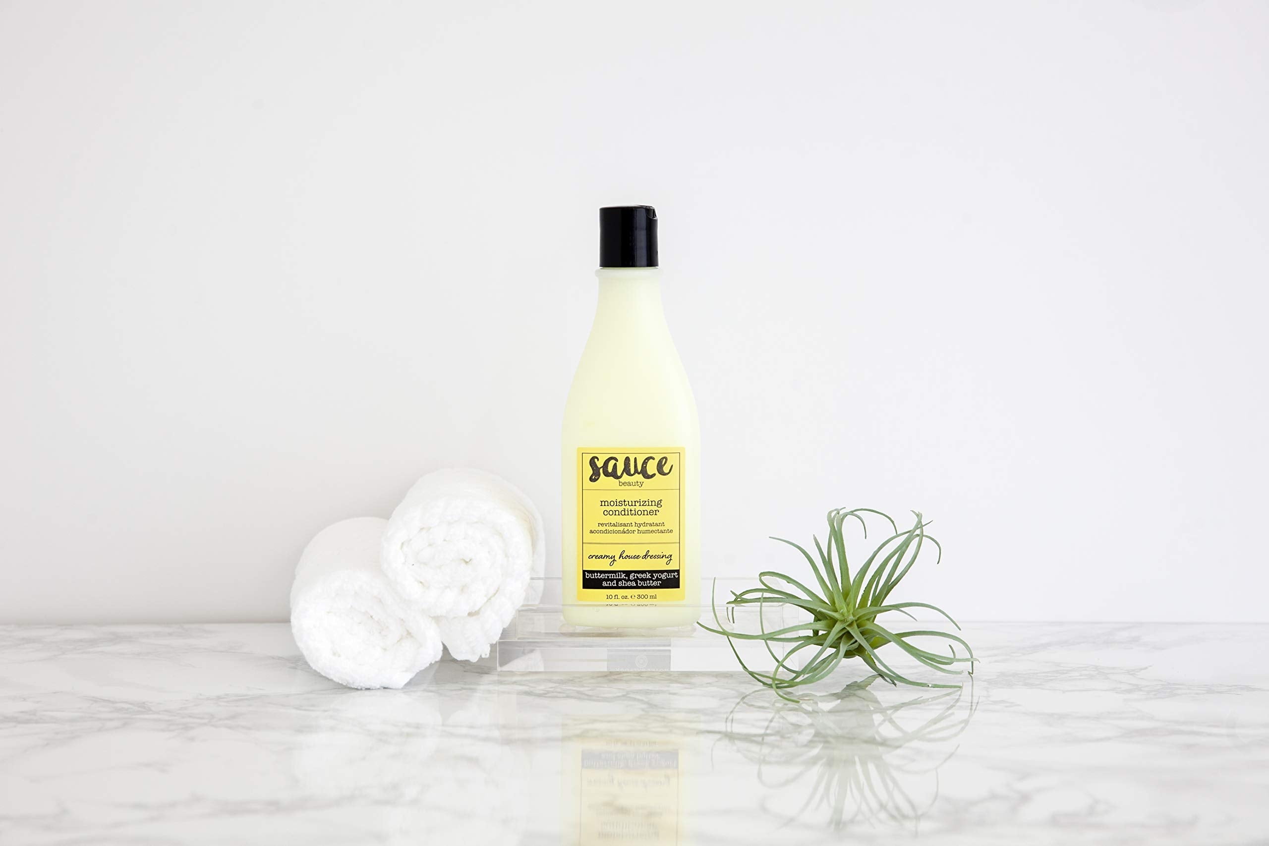 SAUCE BEAUTY Creamy House Dressing Conditioner for Curly Hair — Lightweight Hydration, Frizz Control & Detangler (10 Fl Oz)