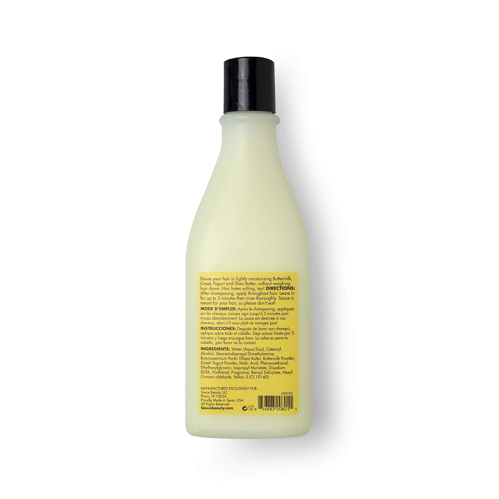 SAUCE BEAUTY Creamy House Dressing Conditioner for Curly Hair — Lightweight Hydration, Frizz Control & Detangler (10 Fl Oz)