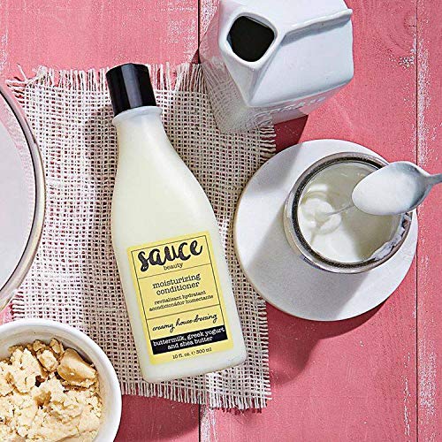 SAUCE BEAUTY Creamy House Dressing Conditioner for Curly Hair — Lightweight Hydration, Frizz Control & Detangler (10 Fl Oz)