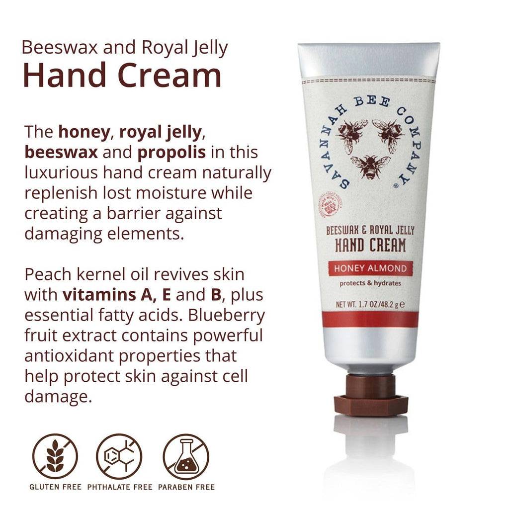 Savannah Bee Company Beeswax Hand Cream – Hydrating Hand Moisturizer & Travel-Size Repair Cream