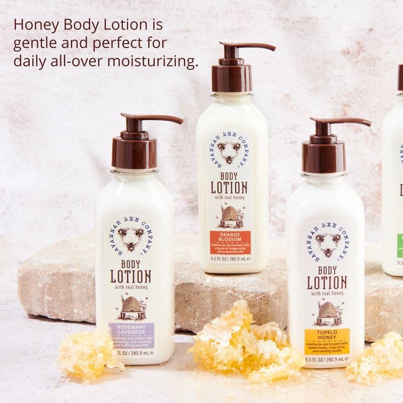 Savannah Bee Company Honey Body Lotion – All Natural Lotion for Women and Men