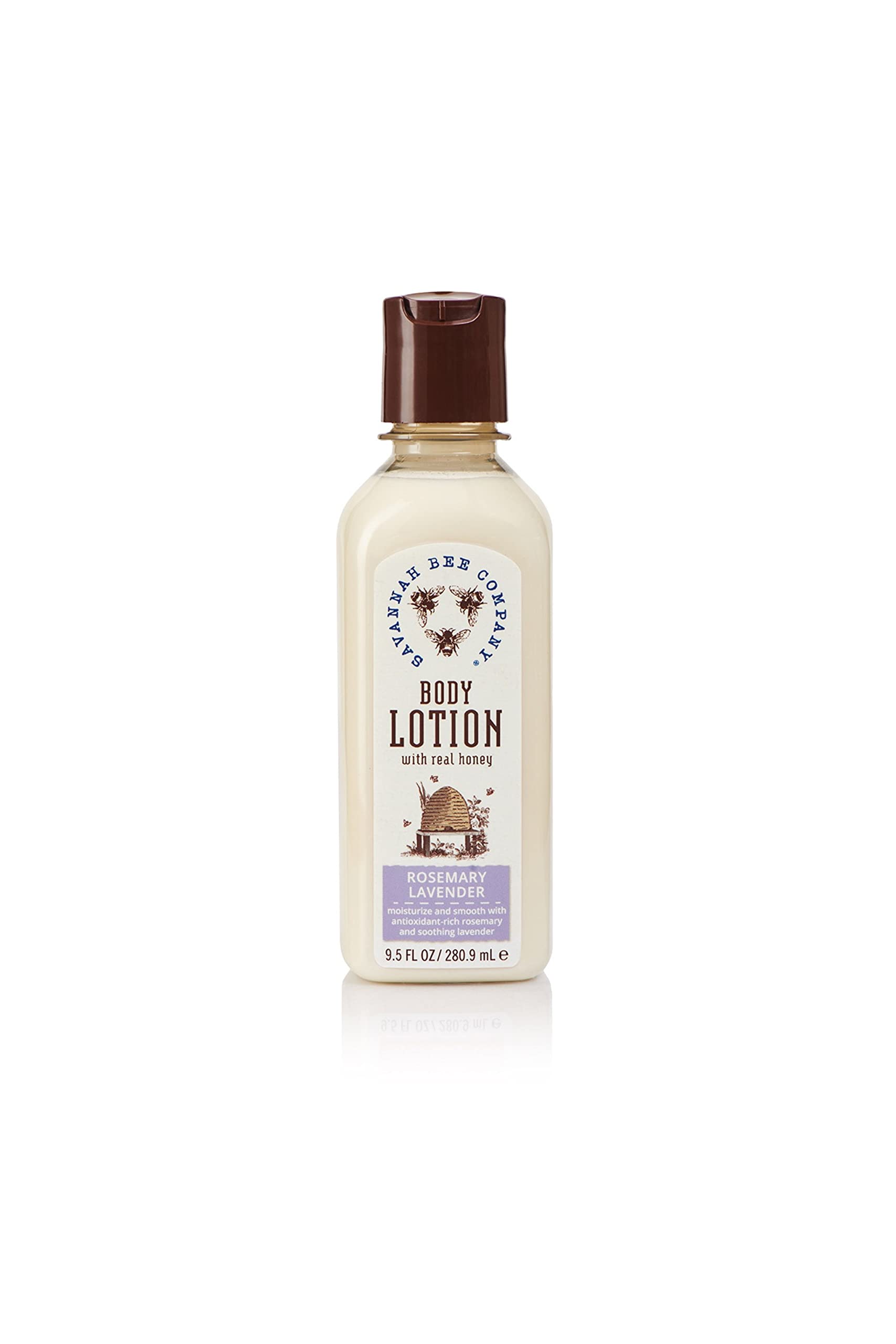Savannah Bee Company Honey Body Lotion – Rosemary Lavender (9.5 Fl Oz) – All Natural