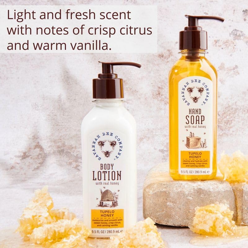 Savannah Bee Company Honey Body Lotion – All Natural Lotion for Women and Men