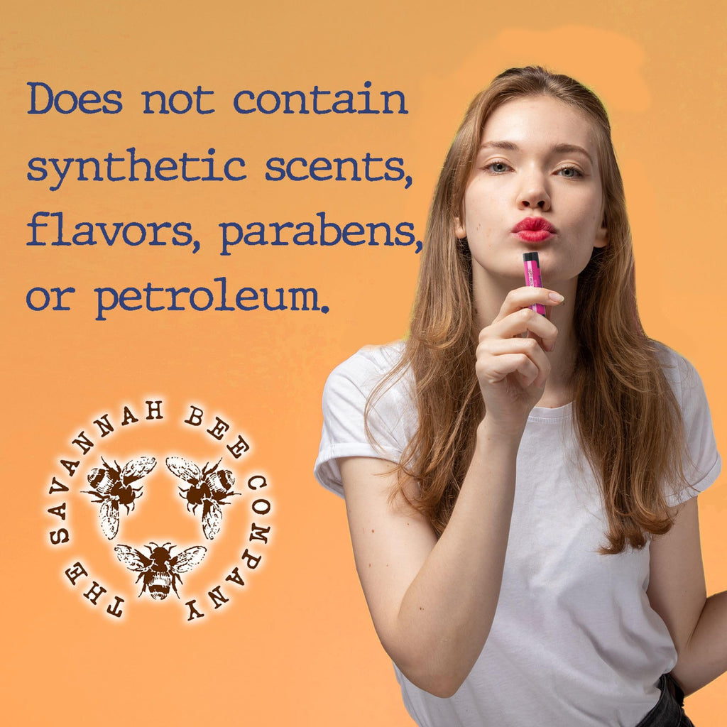 Savannah Bee Company Lip Balm – Silky Smooth Wild Blackberry (3-Pack)