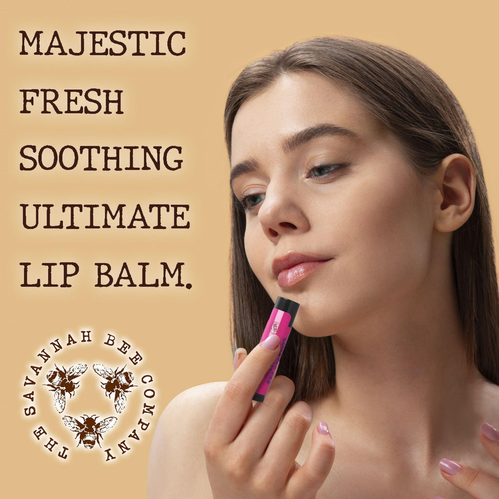 Savannah Bee Company Lip Balm – Silky Smooth Wild Blackberry (3-Pack)