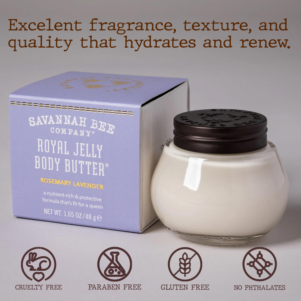 Savannah Bee Company Royal Jelly Body Butter – Deep Hydration for Dry Skin