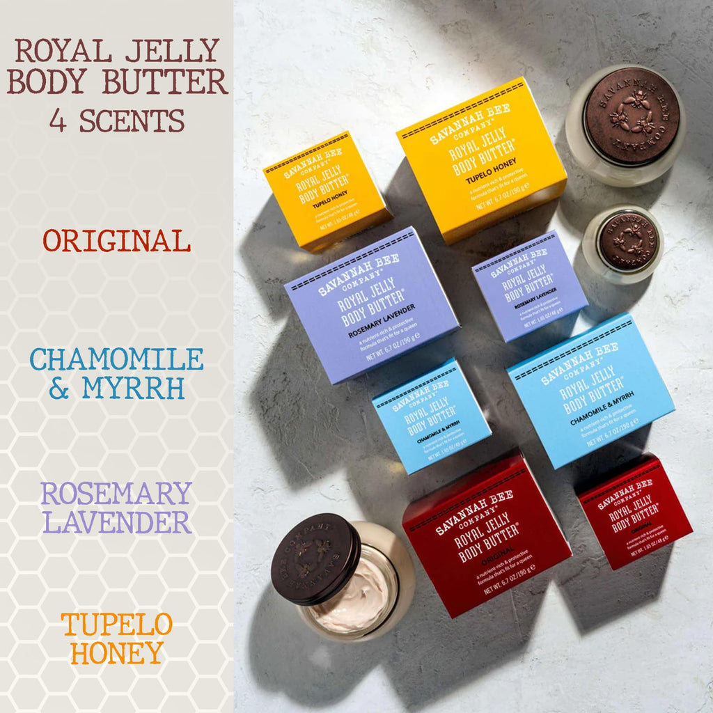 Savannah Bee Company Royal Jelly Body Butter – Deep Hydration for Dry Skin