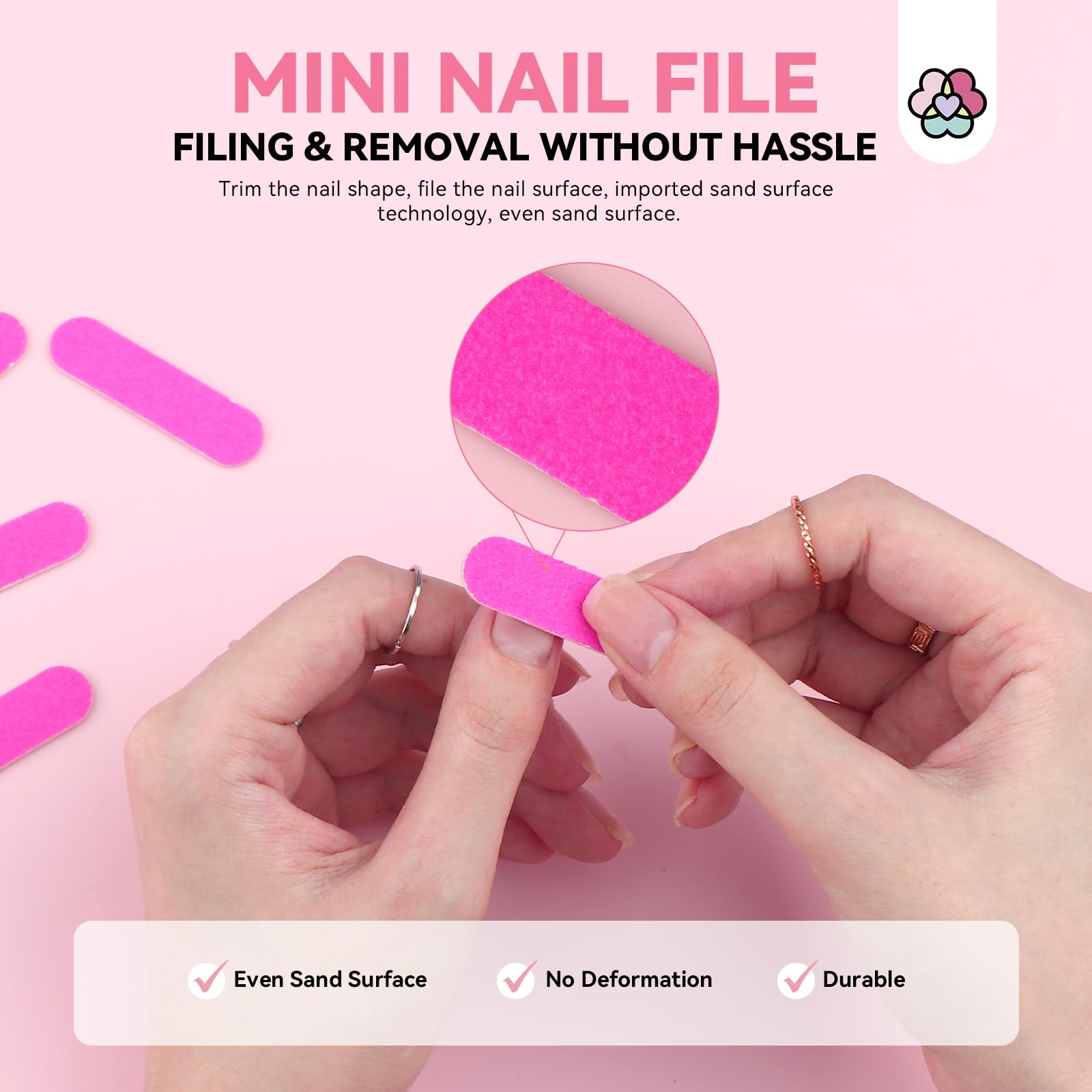 SAVILAND 20PCS Press On Nail Tool Kit — Nail Prep Kit with Glue, Tabs, Files, Sticks | Portable Salon Essentials
