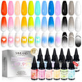 SAVILAND Airbrush Gel Nail Polish Set – Hema-Free, 30ml, No-Dilution, 12 Colors for Nail Art