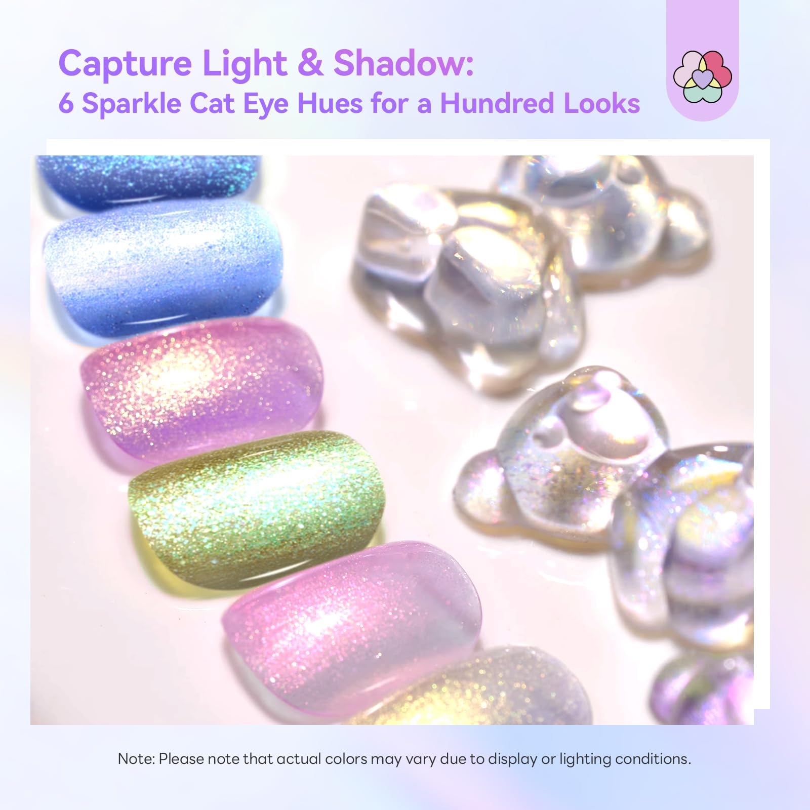 SAVILAND Quick-Dry Aurora Nail Polish Kit | 6+1 Colors, 12-Free, 60–120s Dry, 3-in-1 Base Top Coat + Cuticle Oil