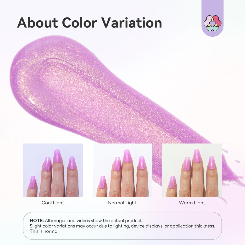 SAVILAND Express One-Step Gel Nail Polish Pen Set — 6 Pearl Pink/Blue Shades, 3-in-1 Base/Color/Top, 4ml, Travel-Friendly (Lamp Not Included)