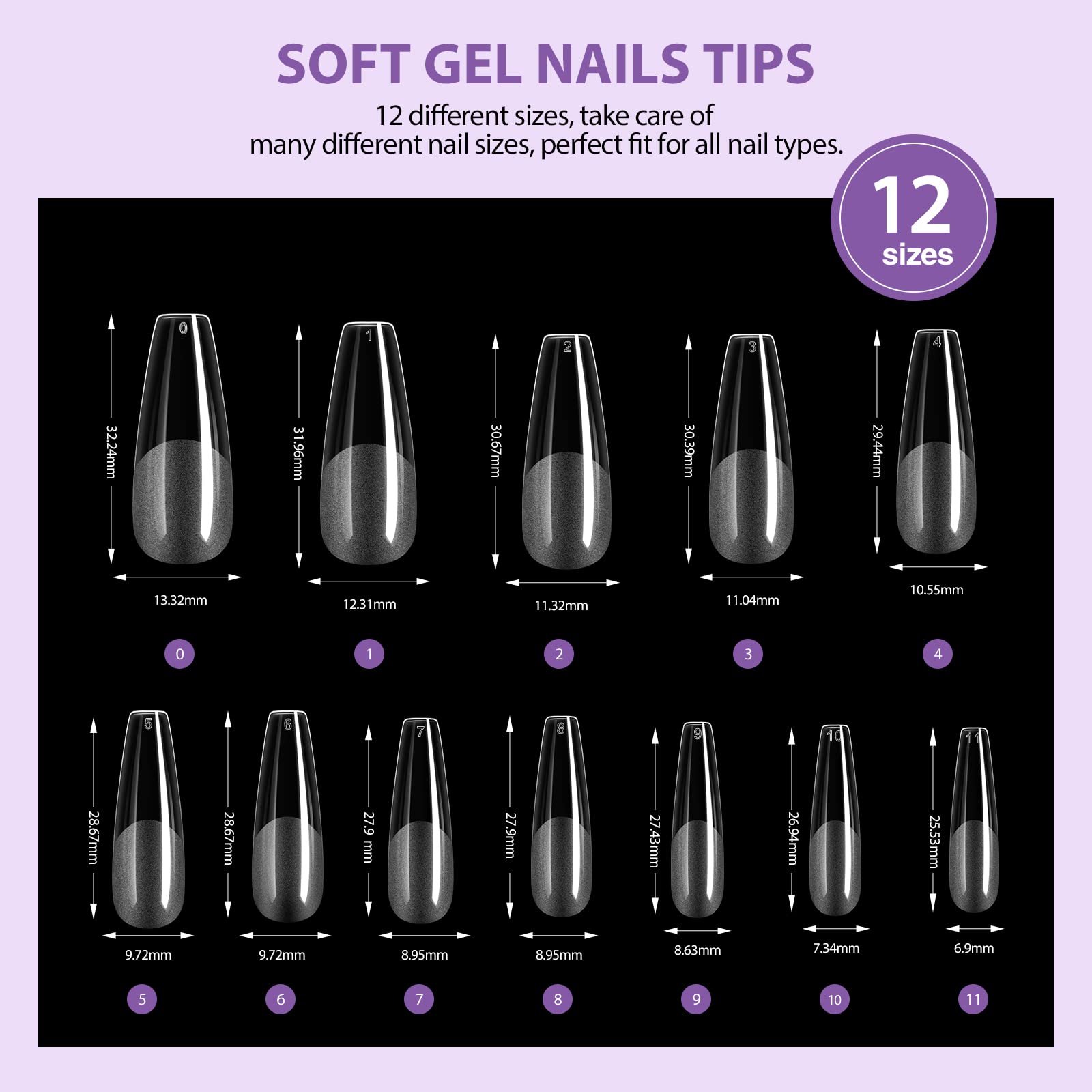 SAVILAND Gel Nail Kit for Beginners – All-in-One At-Home Nail Extension with 4-in-1 Glue Gel, 500 Tips, Mini Lamp