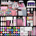 SAVILAND Essentials Acrylic Nail Kit for Beginners – 120ml Monomer, Glitter Powder, Nail Drill & UV Lamp