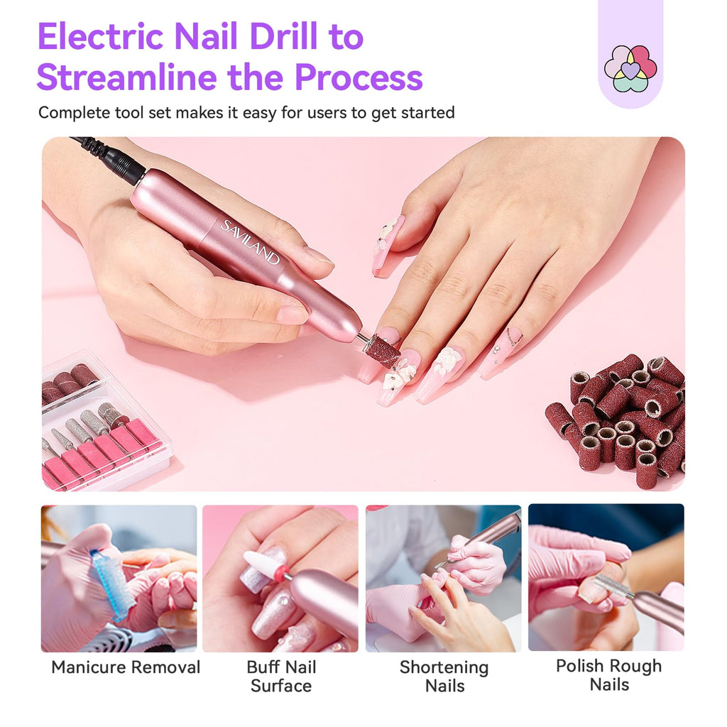 SAVILAND Essentials Acrylic Nail Kit for Beginners | All-in-1 Set