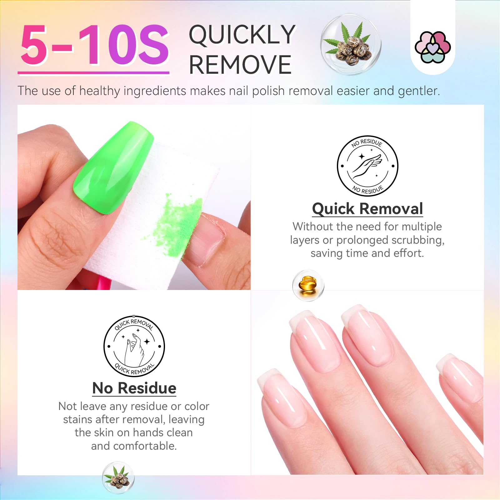 SAVILAND Quick-Dry Nail Polish Set – 12 Neon Green & Pastel Colors with Base & Top Coat