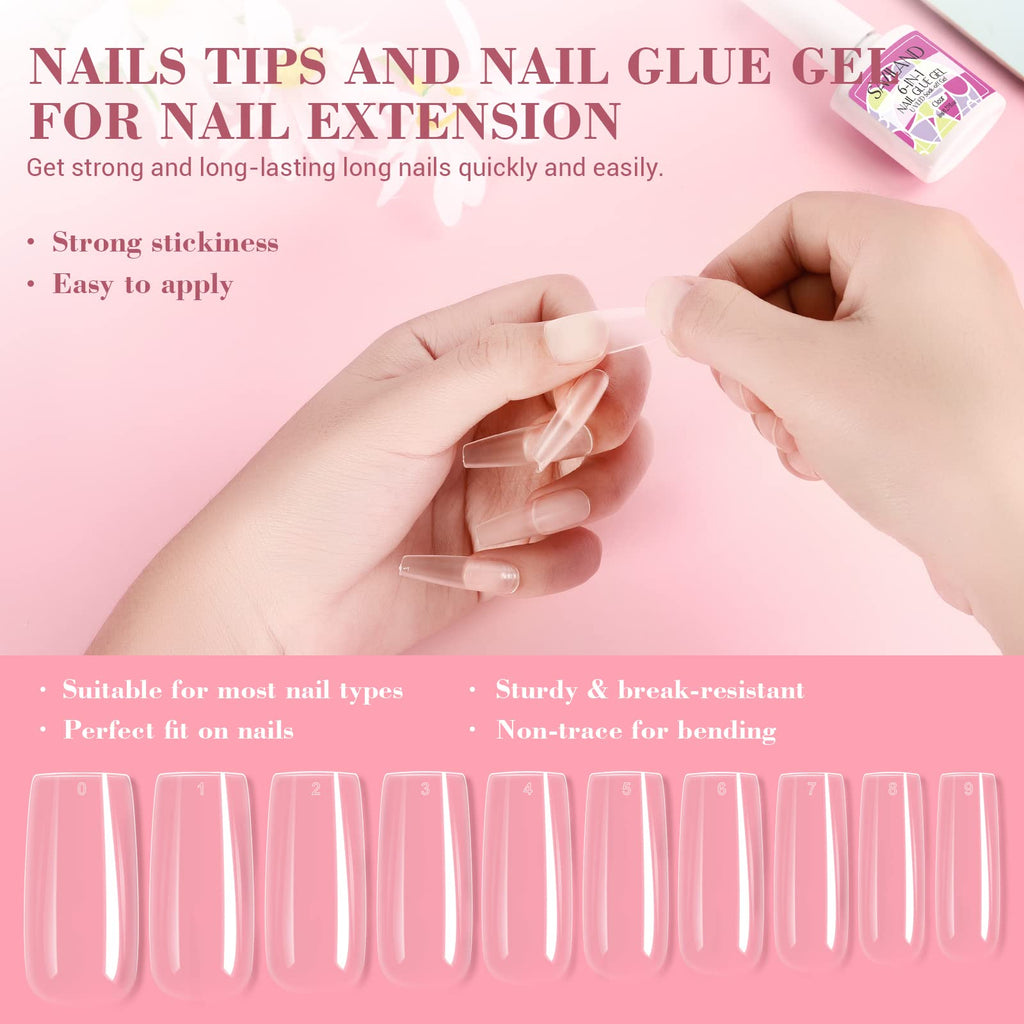 SAVILAND Essentials Acrylic Nail Kit for Beginners – 120ml Monomer, Glitter Powder, Nail Drill & UV Lamp