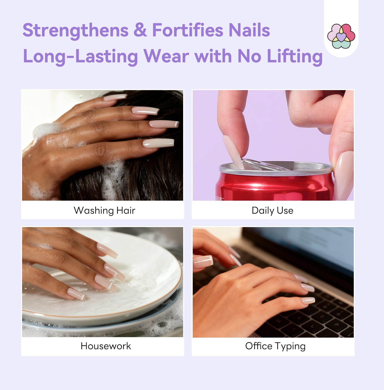 SAVILAND 12-in-1 Clear Builder Nail Gel – HEMA-Free Builder for Extensions & Sculpting