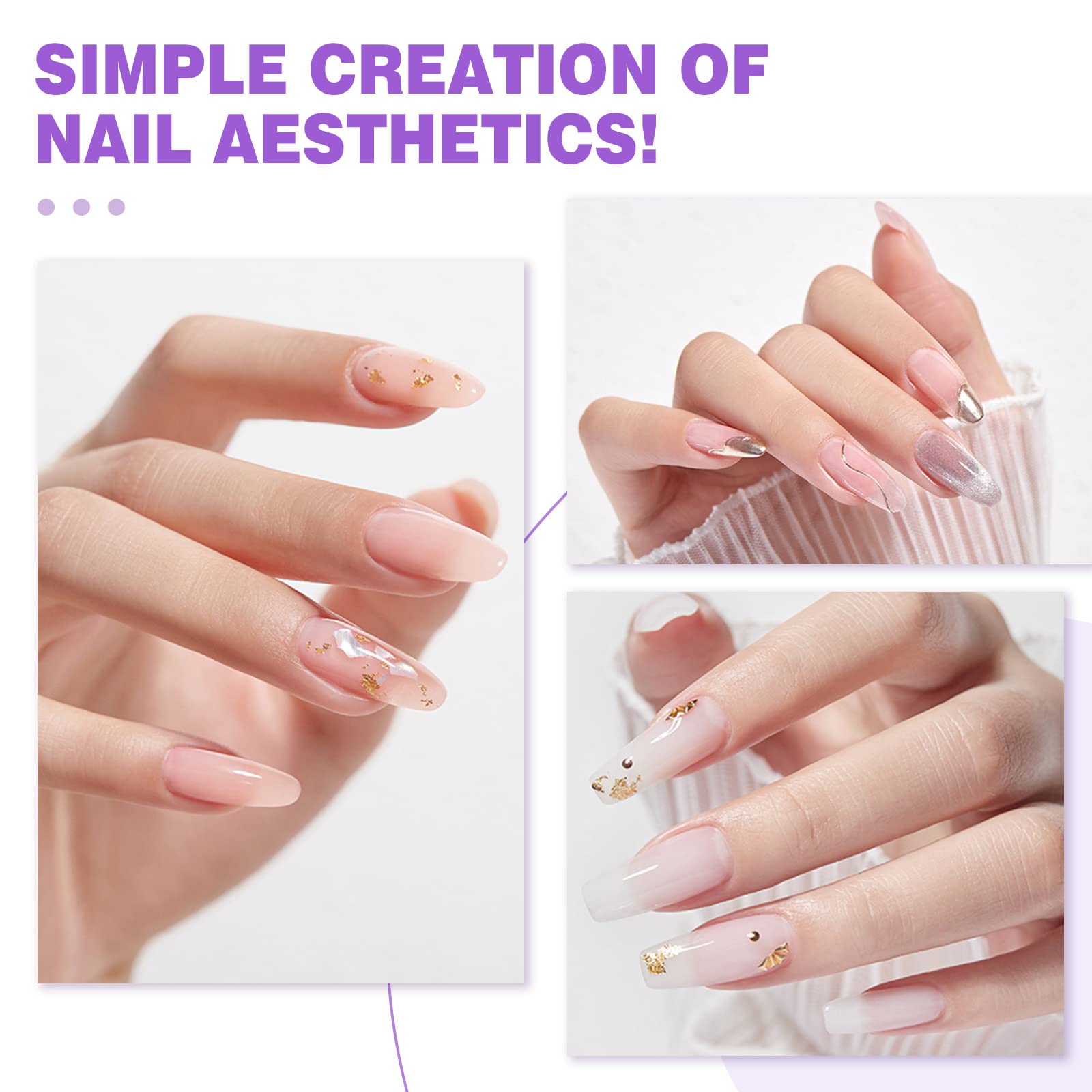 SAVILAND Gel Nail Glue with Lamp Duo – 15ml Glue + UV/LED Nail Lamp for DIY Extensions